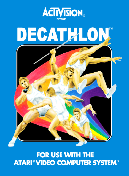 Activision Decathlon box art for Atari 2600